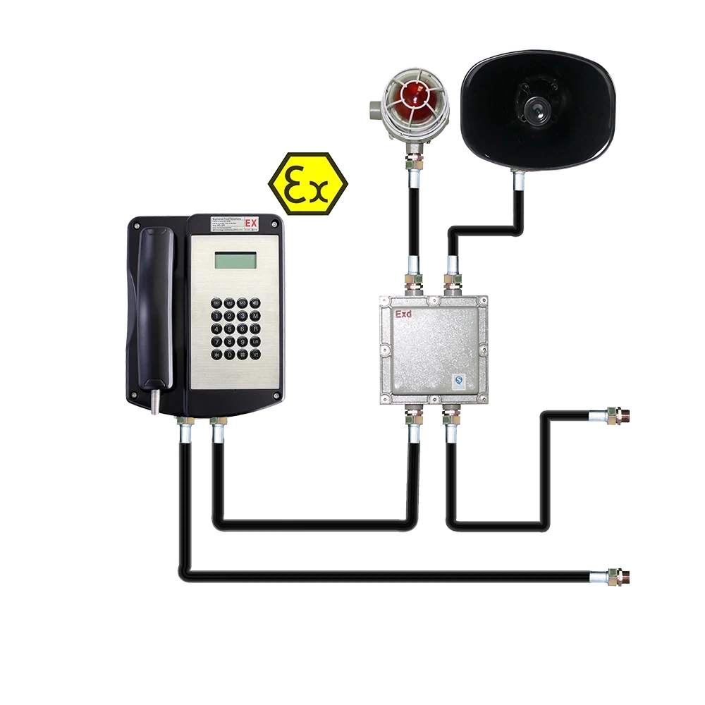 ATEX and IECEx Zone 1 & 2, Touch-Tone Explosion Proof Telephone