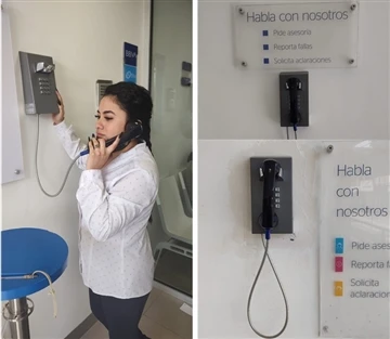 JR201-FK Saldırıya Karşı Dayanıklı Telefon Meksika Yerel Bankasına Kuruldu