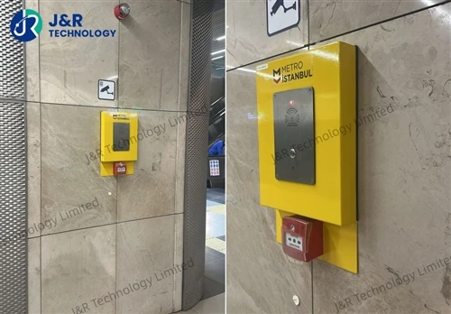 J&R Technology JR301-SC-IW Acil Durum Telefonları İstanbul Metro Projesinde B...